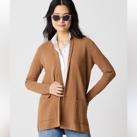 J. Crew Sweaters - J. Crew Chelsea Sweater Blazer Cardigan In Heather Caramel